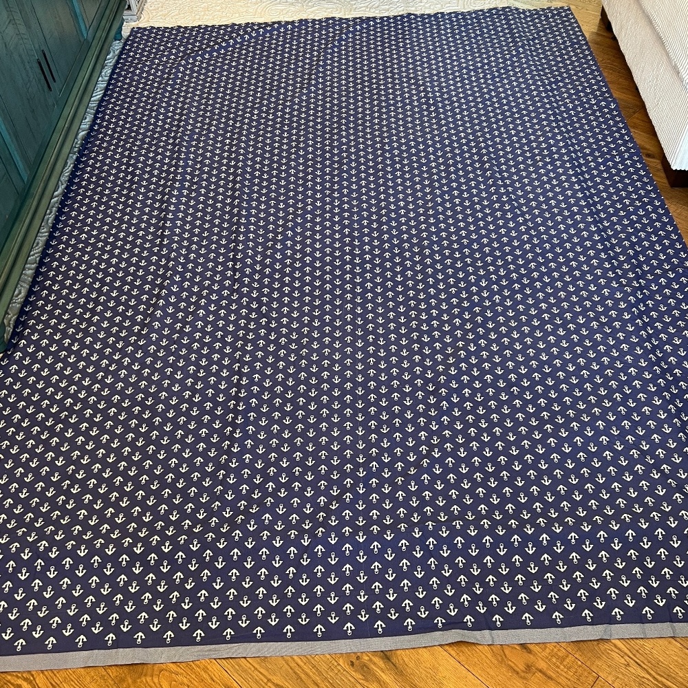 2set new Tommy Hilfiger sheets twin, Anchor Bag and Anchor shower curtain hooks